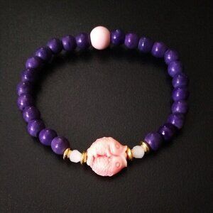 Mermaids? Pisces? Fish? Whimsical February/March Zodiac Sign Bracelet